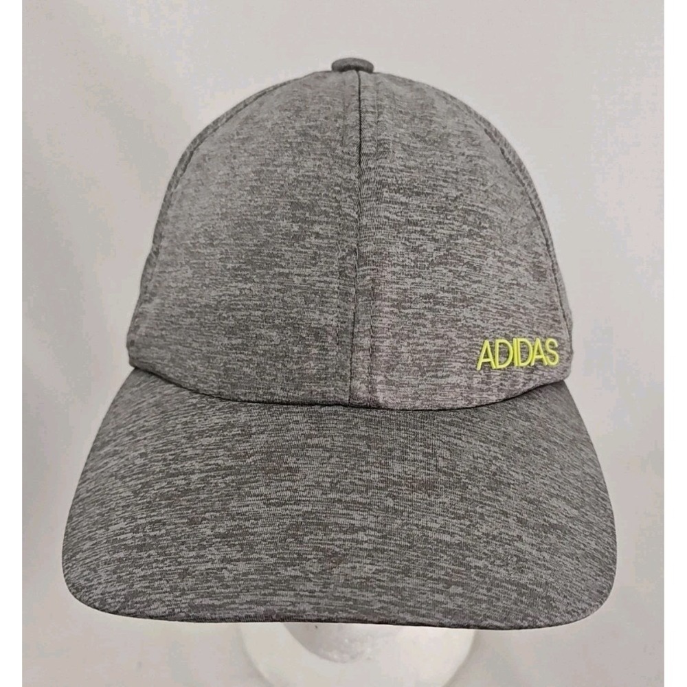 Adidas Women's Spell Out Strapback Hat Heather Gray One Size Adjustable Soft